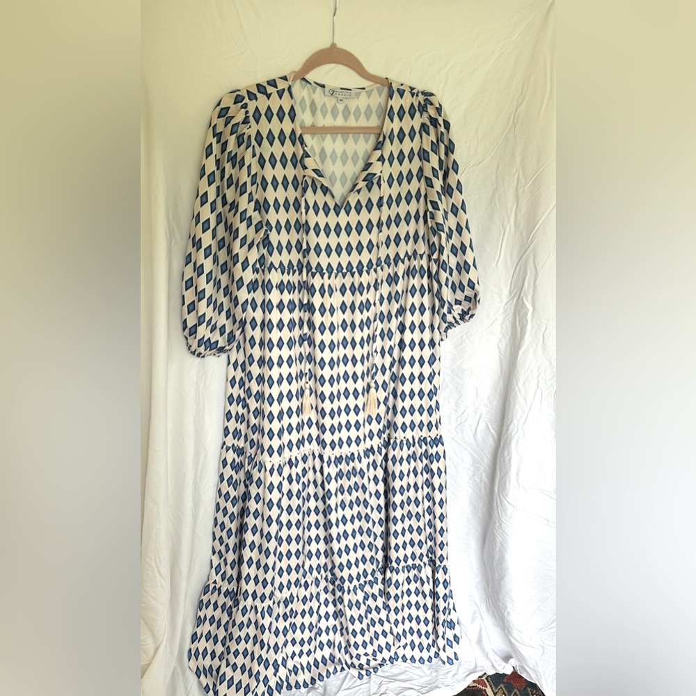 Geometric maxi dress